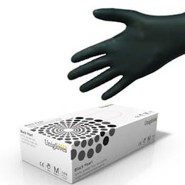 Unigloves Black Pearl Nitrile Gloves