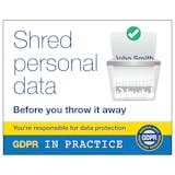 GDPR Sticker - Shred Personal Data