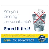 GDPR Sticker - Stop! Are You Binning Personal Data