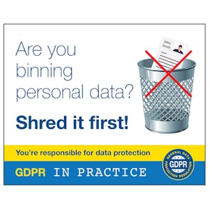 GDPR Sticker - Stop! Are You Binning Personal Data