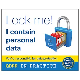 GDPR Sticker - Lock Me! I Contain Personal Data