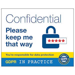 GDPR Sticker - Confidential Keep Me That Way