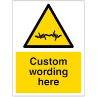 Custom Barbed Wire Sign