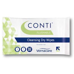 Conti Flushable Dry Patient Wipes