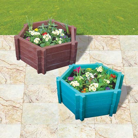 Hexagonal Planters - With Base - 750mm