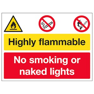Highly Flammable / No Smoking / Naked Lights