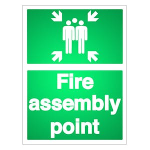 Reflective Fire Assembly Point Signs