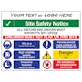 Multi Hazard Site Safety All Visitors To Site Office - Large Landscape