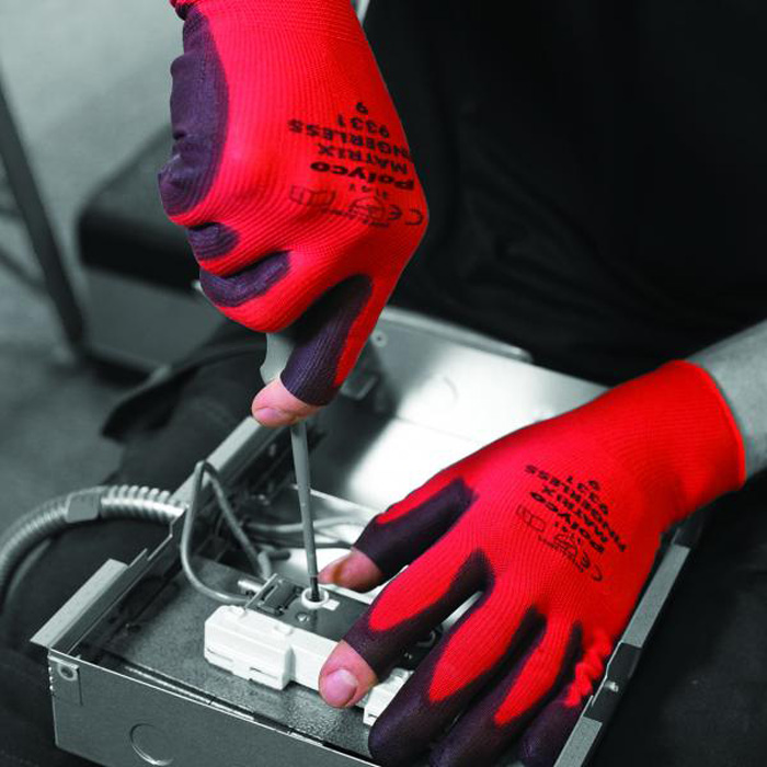 Traffiglove TG150 3 Digit Cut Level 1 Fingerless Product Assembly Safety Gloves 