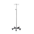 Sunflower Stainless Steel IV Stand & Weighted Base