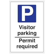 Visitor Parking Permit Required - Portrait