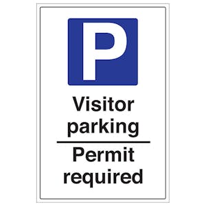 Visitor Parking Permit Required - Portrait