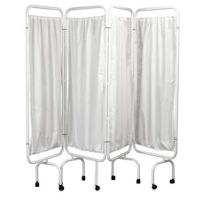 4 Fold Privacy Screens with Curtains