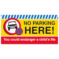 No Parking Here Banner