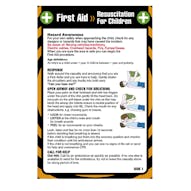 First Aid Pocket Guide - For Children Resuscitation