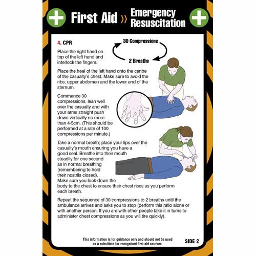 First Aid Pocket Guide - For Resuscitation