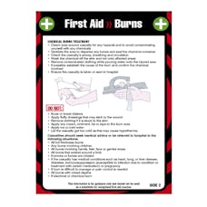 First Aid Pocket Guide - For Burns