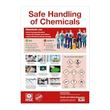 COSHH Safe Handling of Chemicals Poster