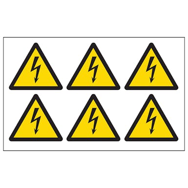 Electrical Hazard Symbols | Circular Labels | Safety Labels | EurekaDirect