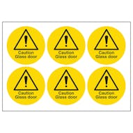 Caution Glass Door Symbols Caution Glass Door Symbols