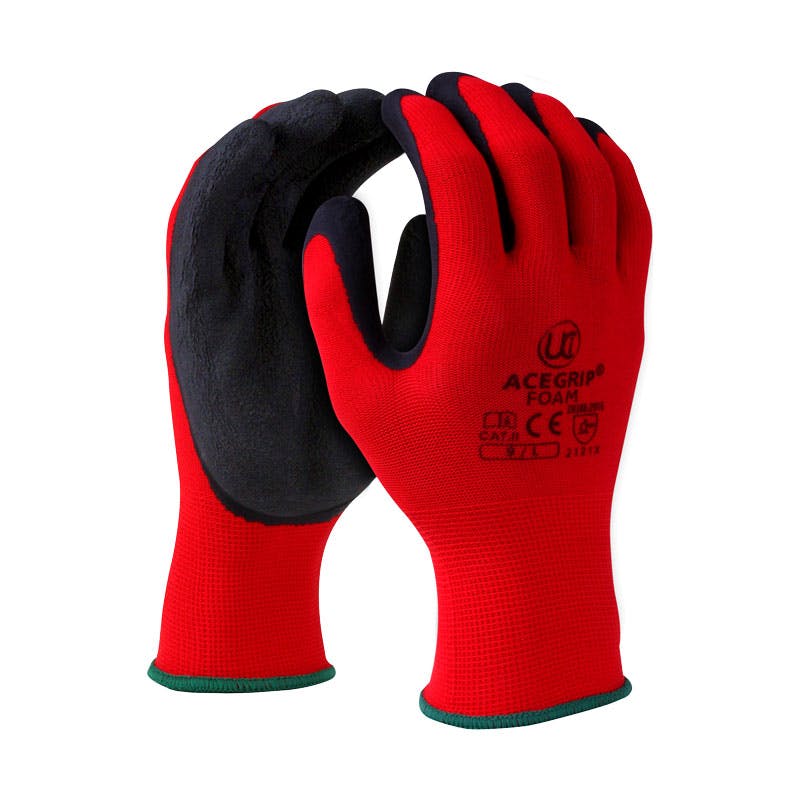 UCI AceGrip Foam Gripper Gloves Work Gloves JustGloves