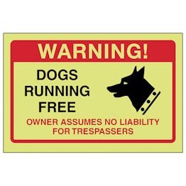GITD Dogs Running Free, Owner No Liabilty