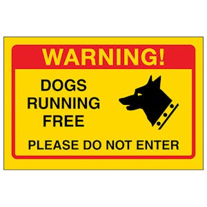 Yellow Dogs Running Free, Please Do Not Enter