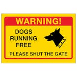 Yellow Dogs Running Free, Please Shut The Gate