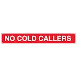 No Cold Callers, Letter Box Sticker