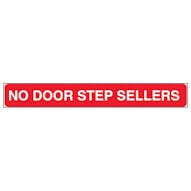 No Door Step Sellers, Letter Box Sticker