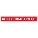 No Political Flyers, Letter Box Sticker