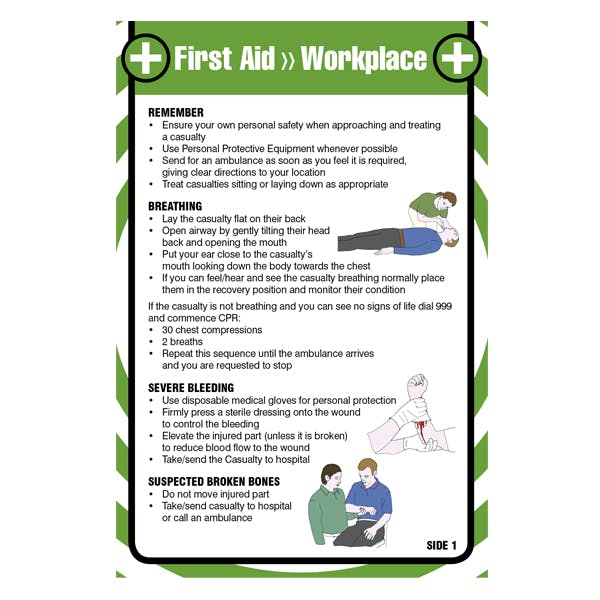 First Aid Pocket Guide - For Workplace | Signs, Posters & Books ...