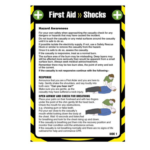 First Aid Pocket Guide - For Shock 