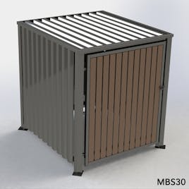 Multipurpose Storage Shelter - Corrugated Metal - With Roof