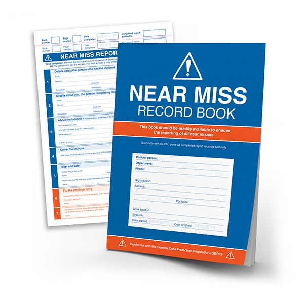 Gdpr Compliant Near Miss Book Safety Signage Books And Labels