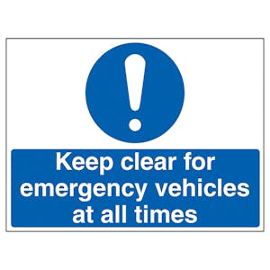 Emergency Vehicle Traffic Signs