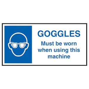 Goggles Must Be Worn...Labels On A Roll