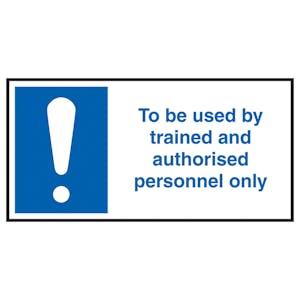 To Be Used By Trained And Authorised...Labels On A Roll