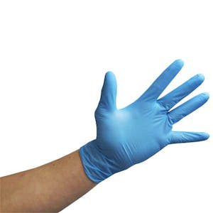 Economy Blue Powder Free Nitrile Gloves