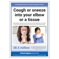 Cough Or Sneeze Into Your Elbow Poster