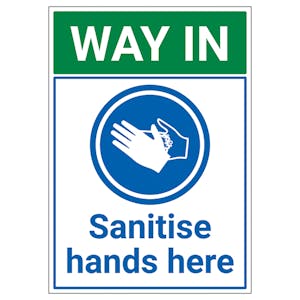 Hand Sanitising Point Signs