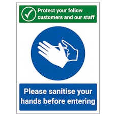 Protect Your Fellow Customers / Sanitise Hands