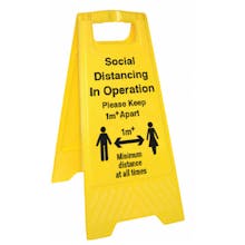 Social Distancing In Operation - 1M - Floor Stand