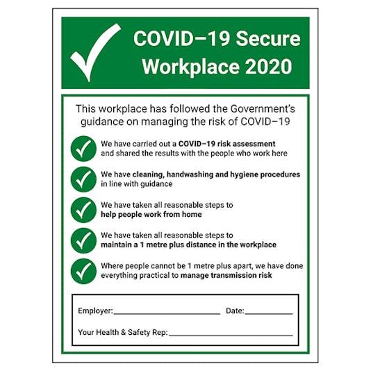 covid safe business plan example