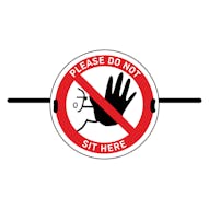 4pk Seat Marker - Do Not Sit Here 4pk Seat Marker - Do Not Sit Here