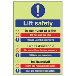 GITD Multilingual Fire Action - Lift Safety