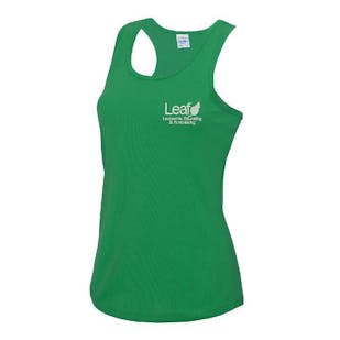Leaf Charity Embroidered Ladies Sports Vest