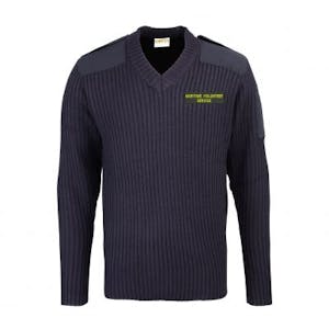 MVS Embroidered V-Neck Combat Style Jumper