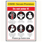 COVID-Secure Premises - Do Not Enter If...