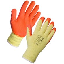 Economy Latex Gripper Gloves - Orange